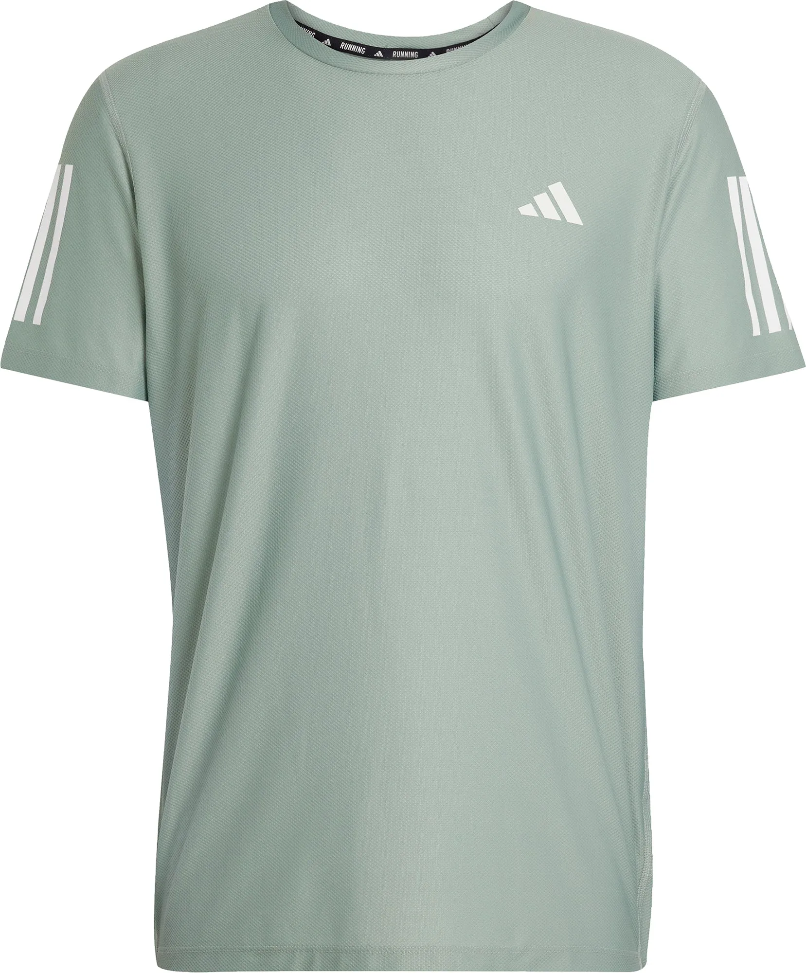 Clothing Adidas  Men adidas Own The Run Short Sleeve Mens Running Top - Green