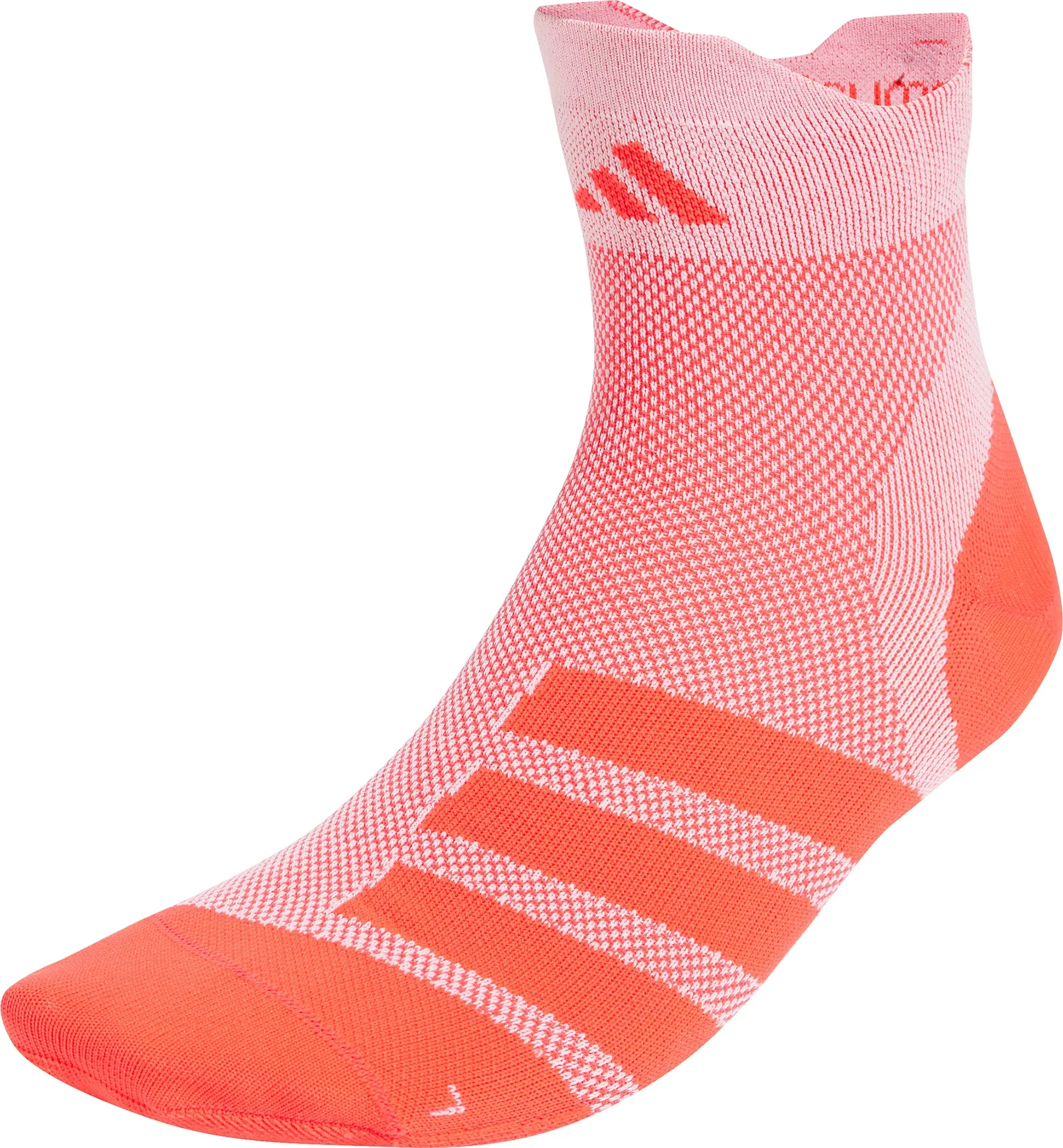 Clothing Adidas  Men adidas Run X Adizero Running Socks - Red