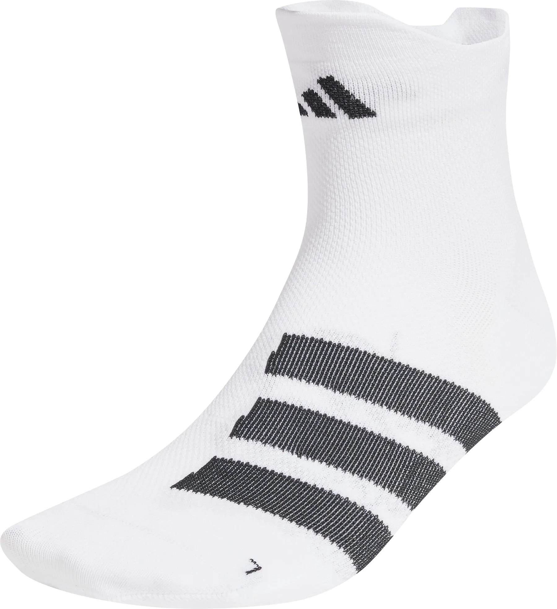 Clothing Adidas  Men adidas Run X Adizero Running Socks - White
