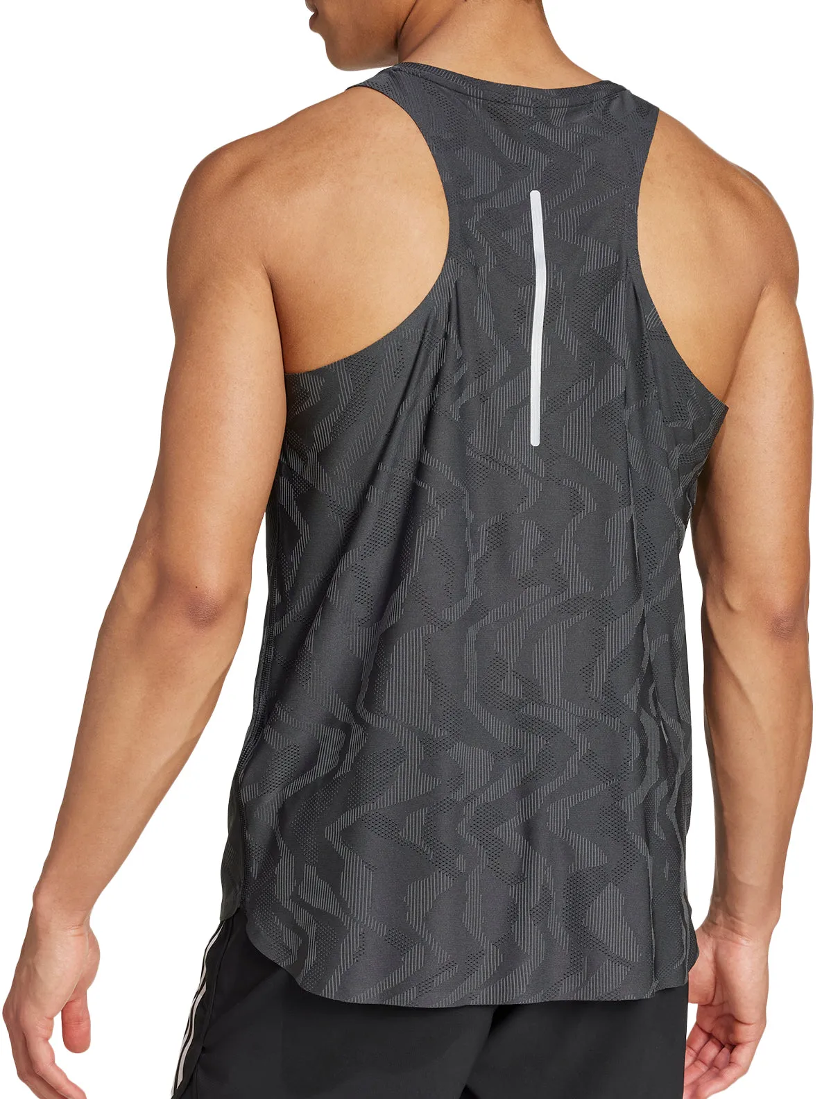 Clothing Adidas  Men adidas Ultimate Engineered Mens Running Vest - Black