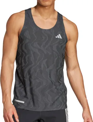 Clothing Adidas  Men adidas Ultimate Engineered Mens Running Vest - Black