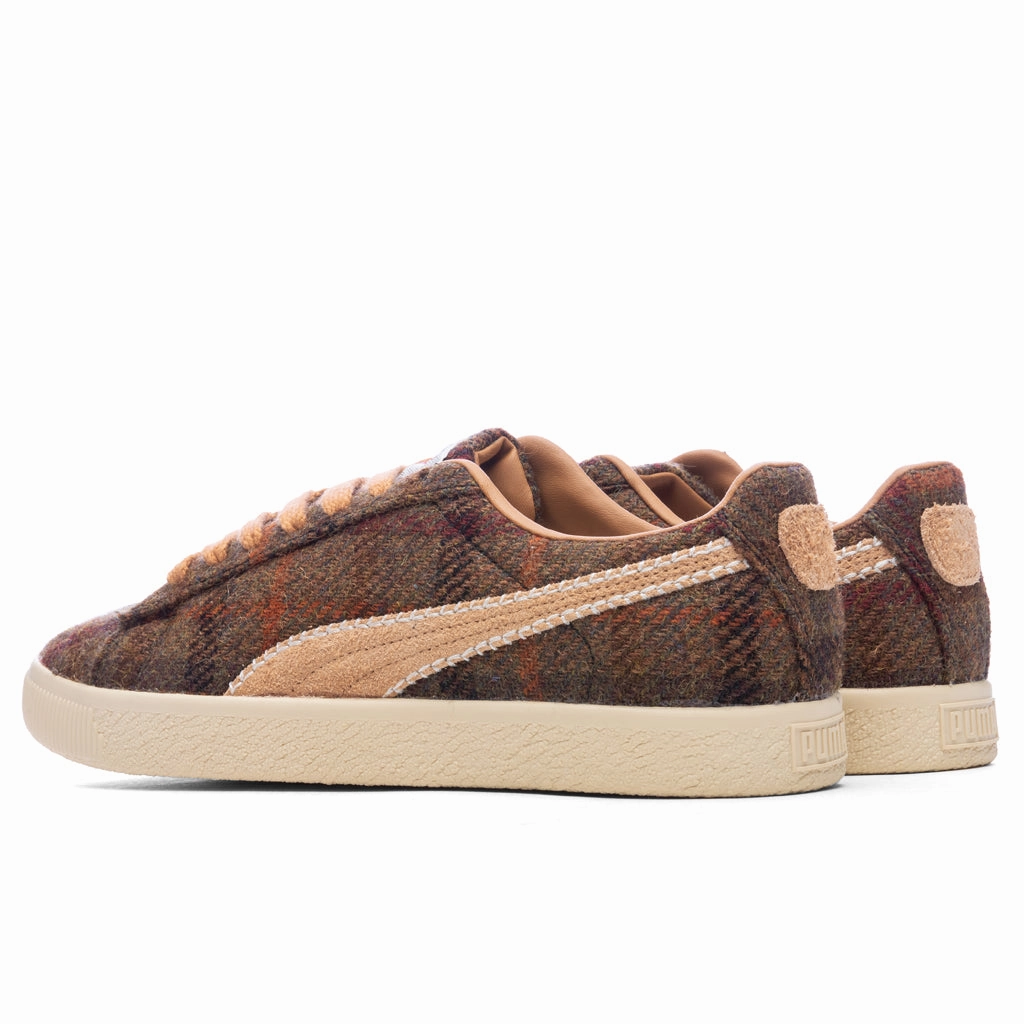 Clyde Harris Tweed - Khaki Puma Suede Street Sneakers