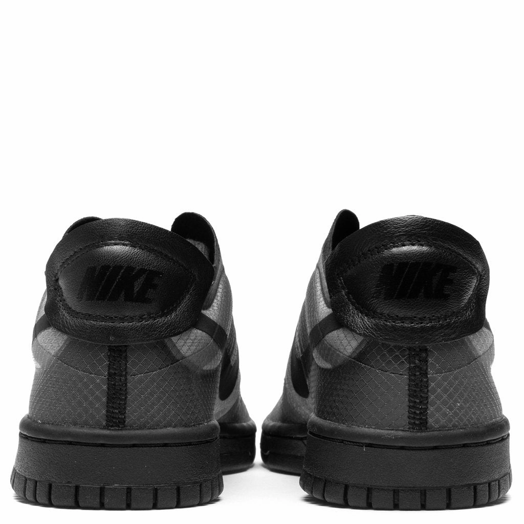 Comme Des Garcons x Women's Dunk - Black/Clear Nike Classic Sports Sneakers