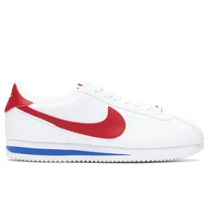 Cortez Basic - White/Varsity Royal/Varsity Red Nike shoes with cushioned air sole