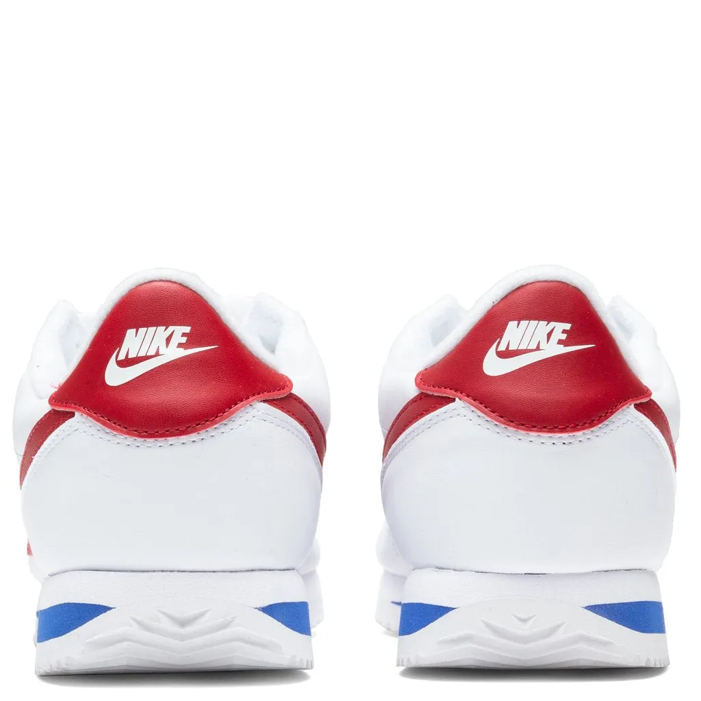 Cortez Basic - White/Varsity Royal/Varsity Red Nike Cushioned Mesh Sneakers