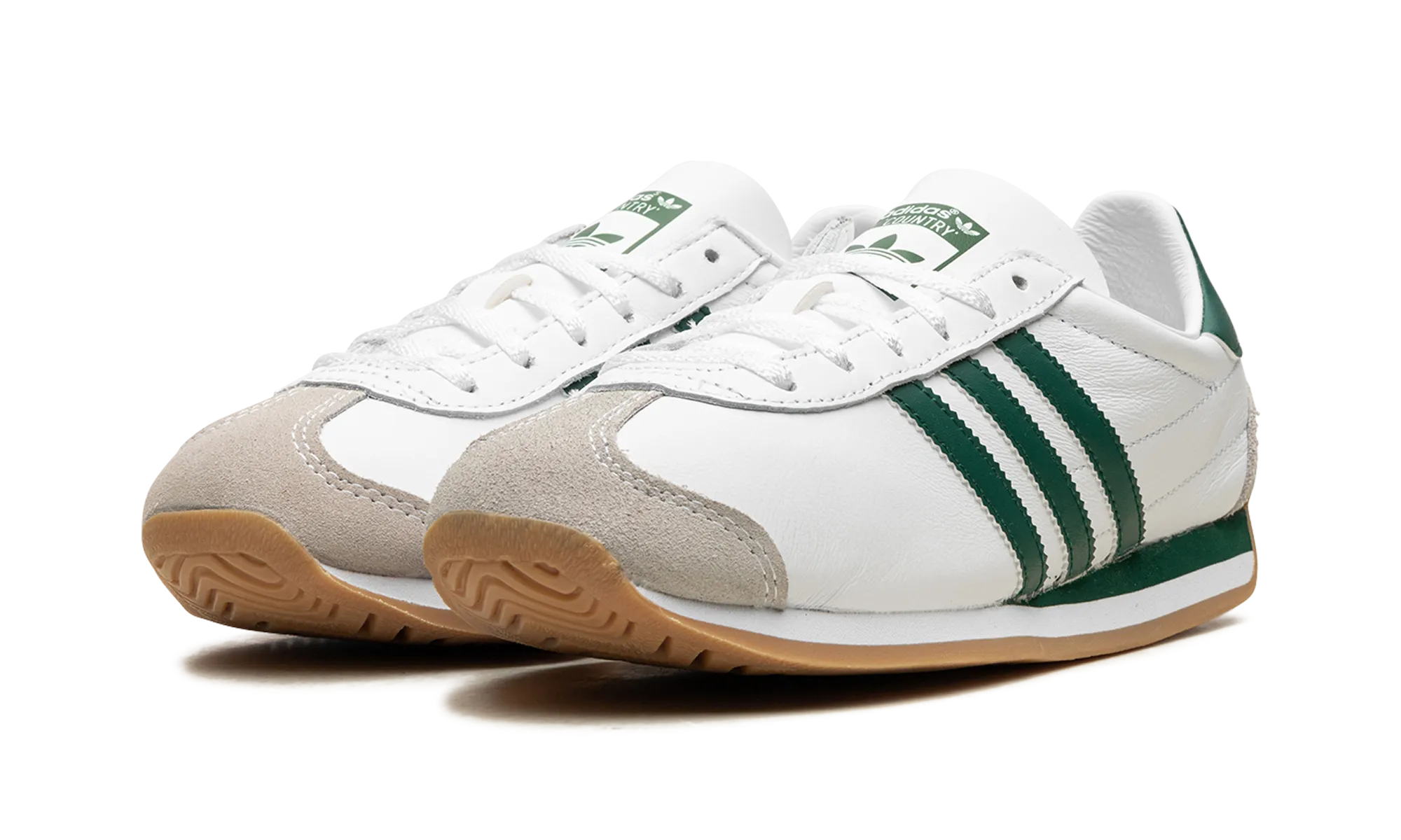 Country "White/Green" adidas mesh sneakers for men