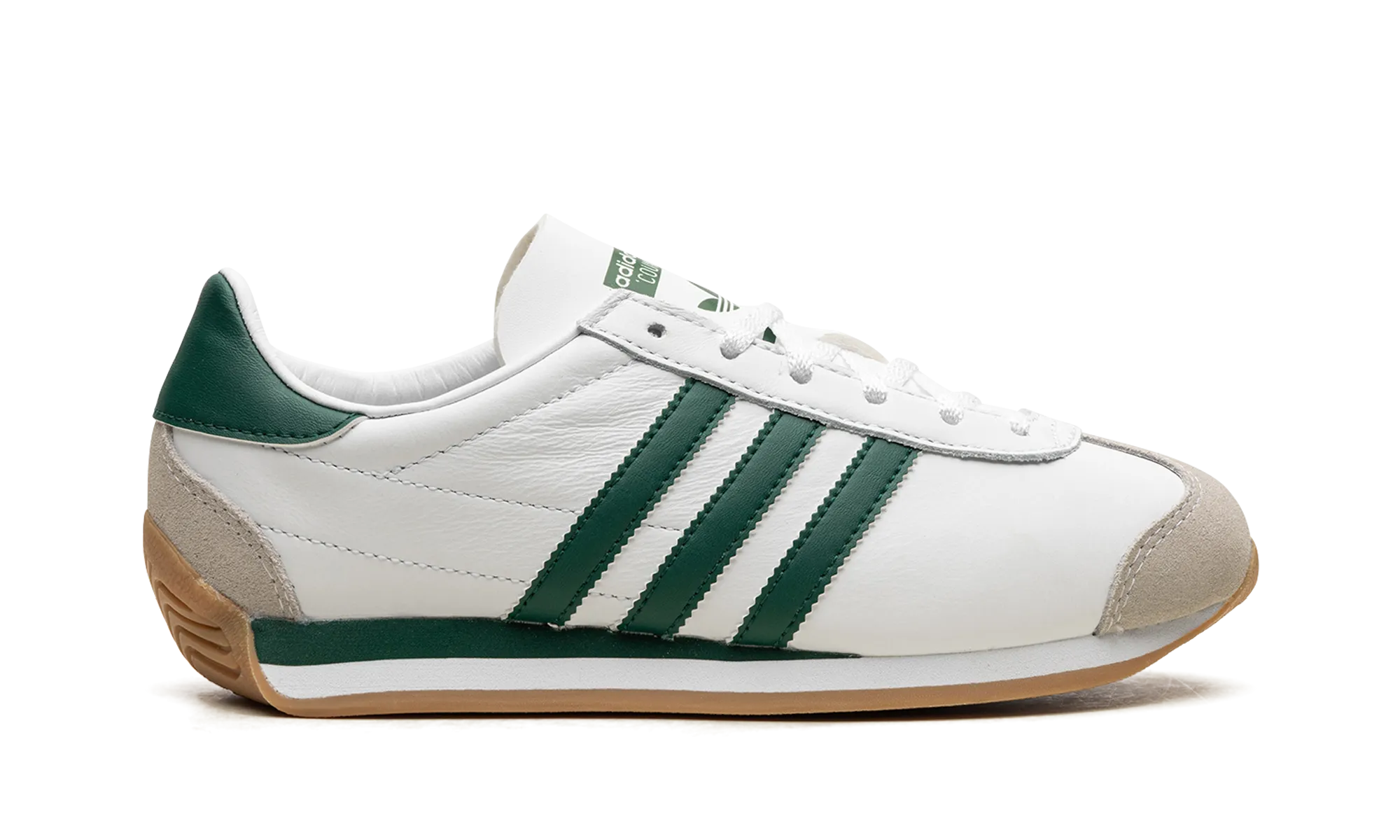 Country "White/Green" adidas mesh sneakers for men