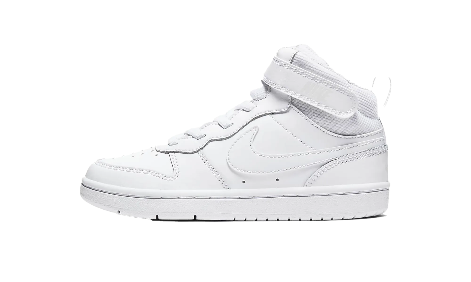 Court Borough Mid 2 PS "Triple White" Nike Pre School shoes
