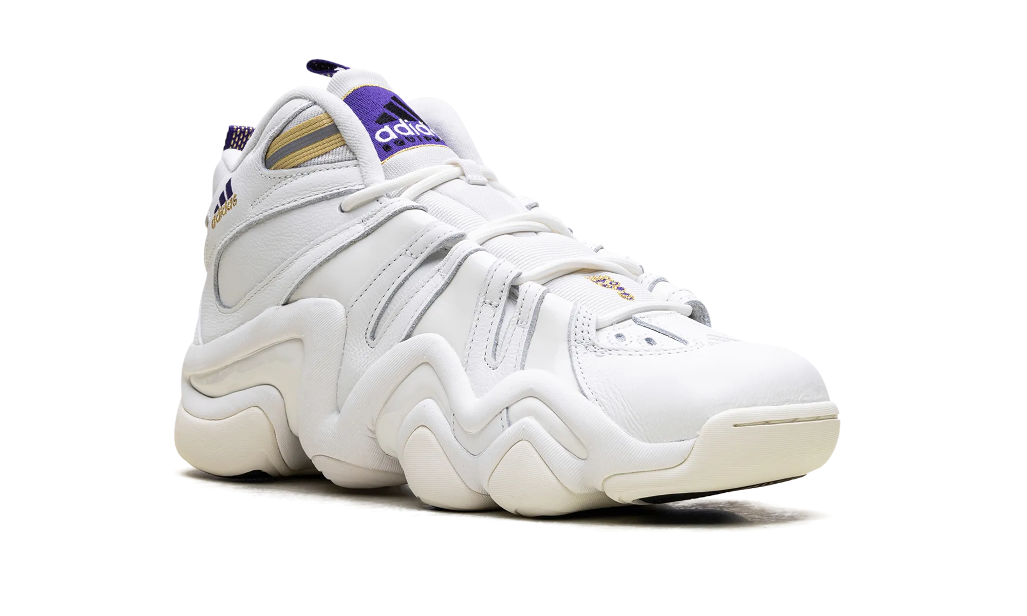 Crazy 8 "Core White Off White Collegiate Purple" adidas lifestyle mens shoes