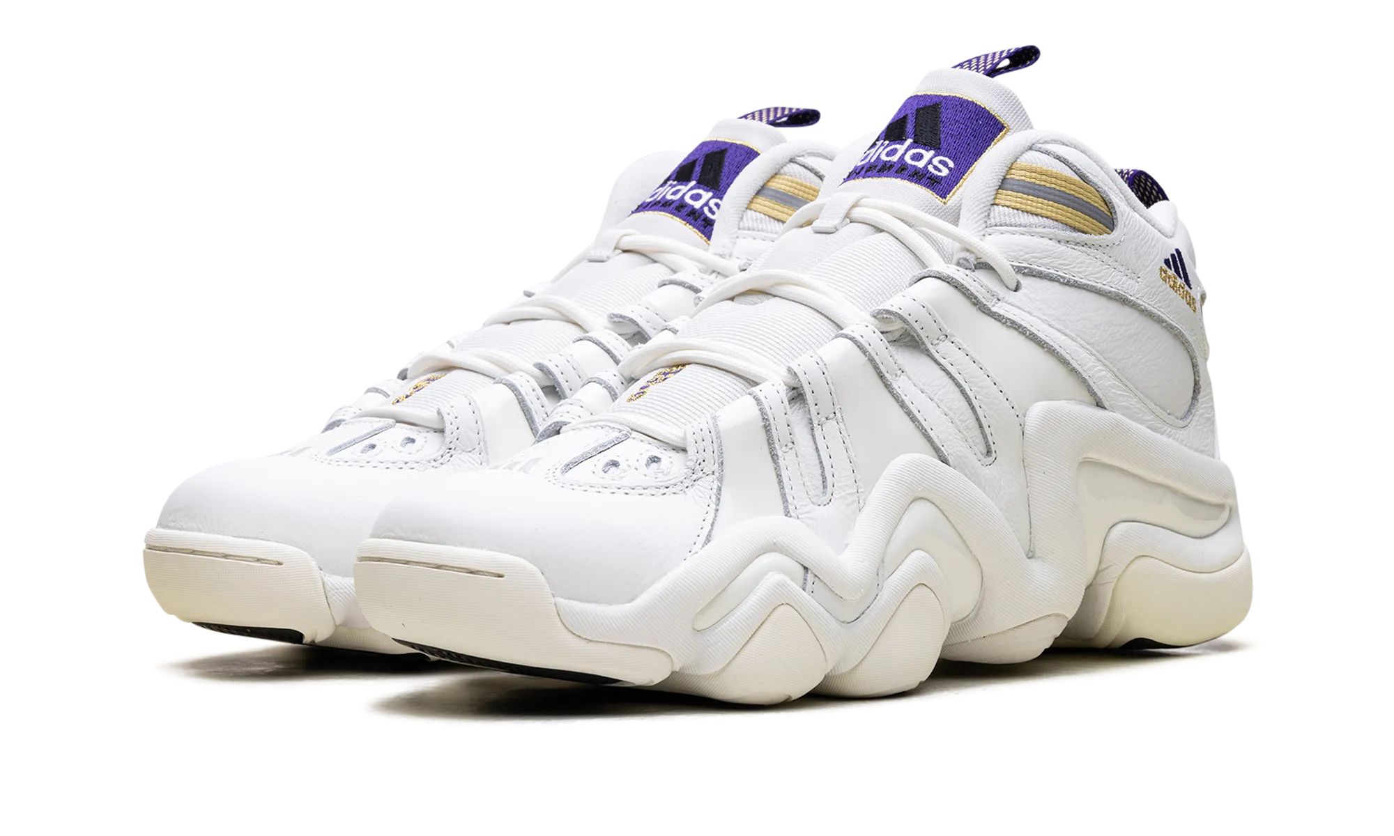 Crazy 8 "Core White Off White Collegiate Purple" adidas lifestyle mens shoes