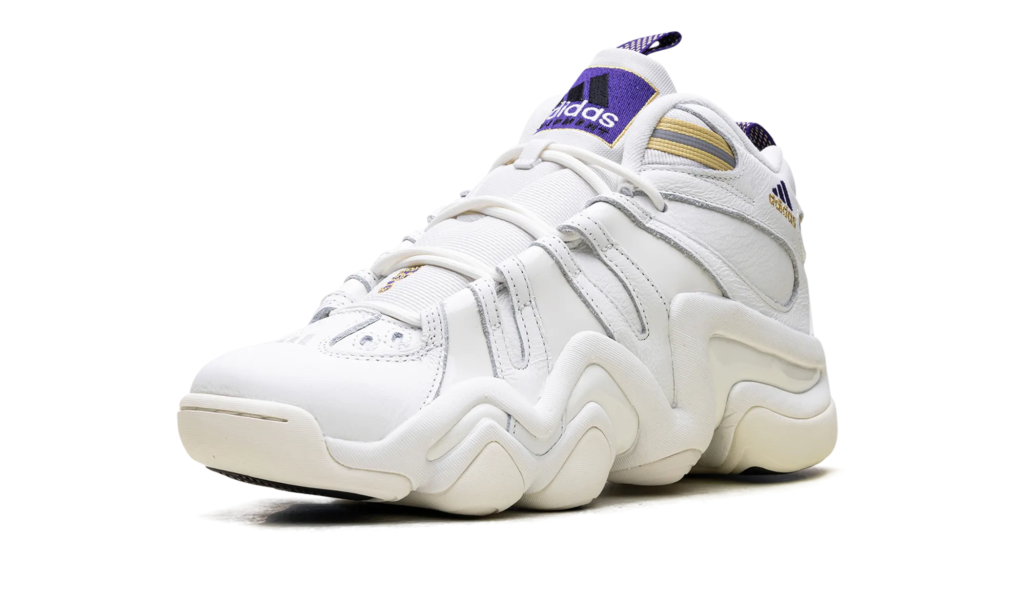 Crazy 8 "Core White Off White Collegiate Purple" adidas lifestyle mens shoes