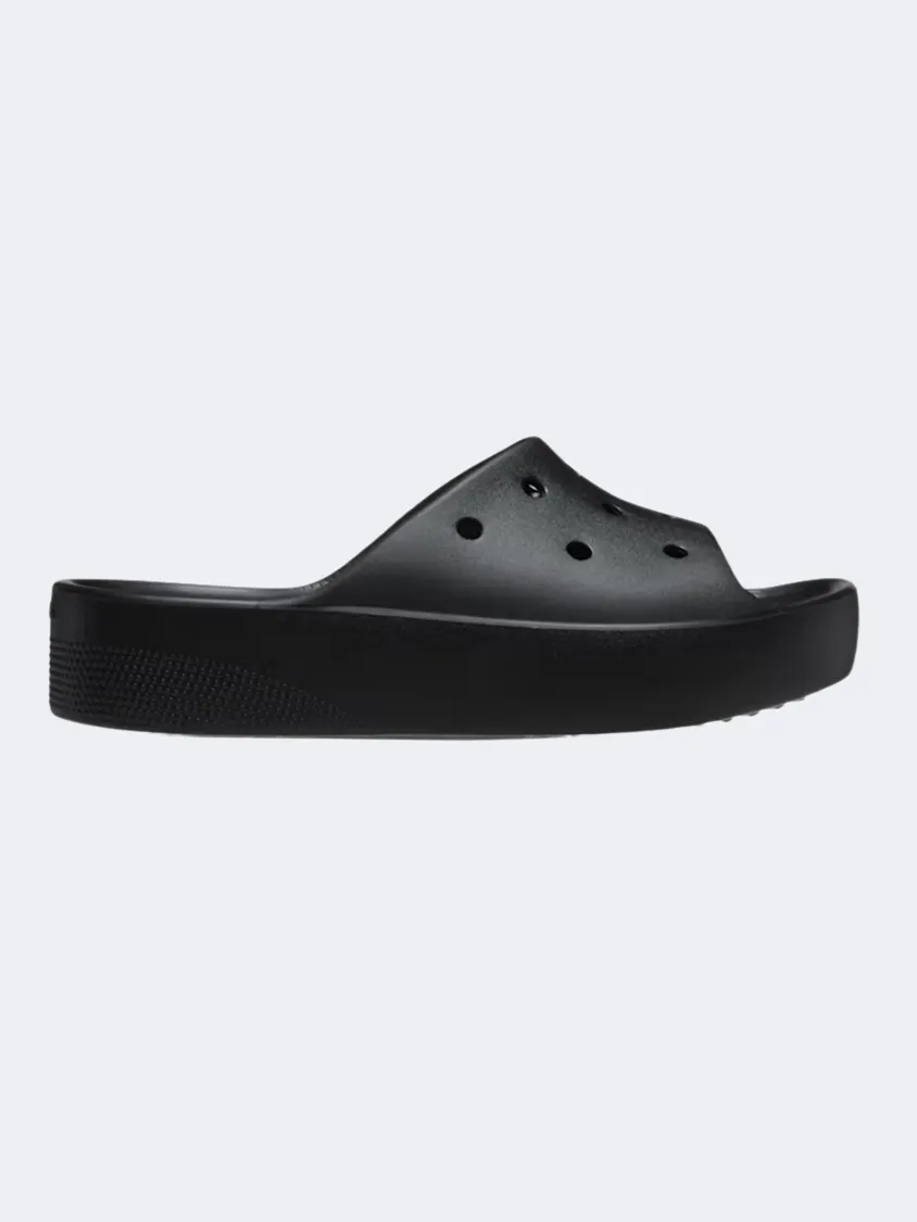 Crocs Classic Platform Women Lifestyle Slippers Black Women's footwear styles