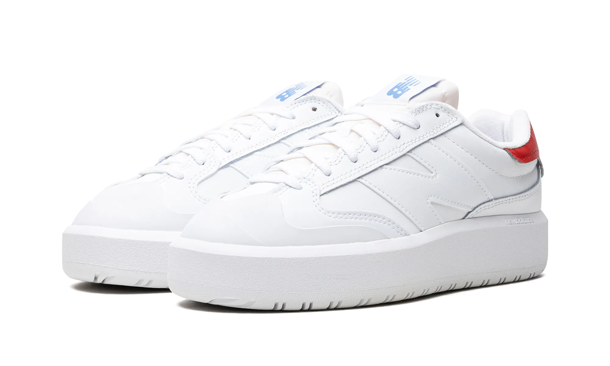 CT302 "White / True Red" new balance mens casual sneakers