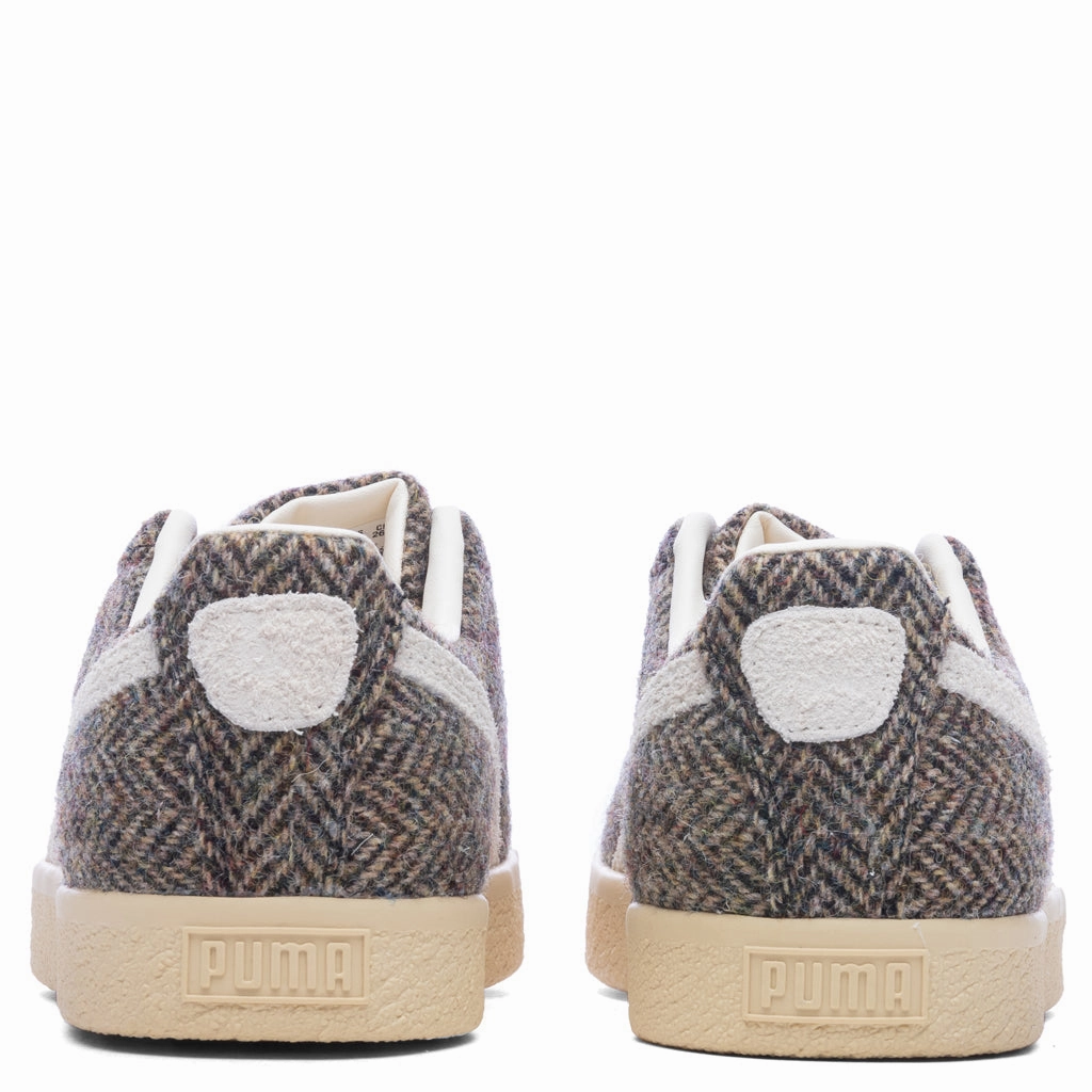 Cylde Harris Tweed - Khaki Puma Suede Street Sneakers