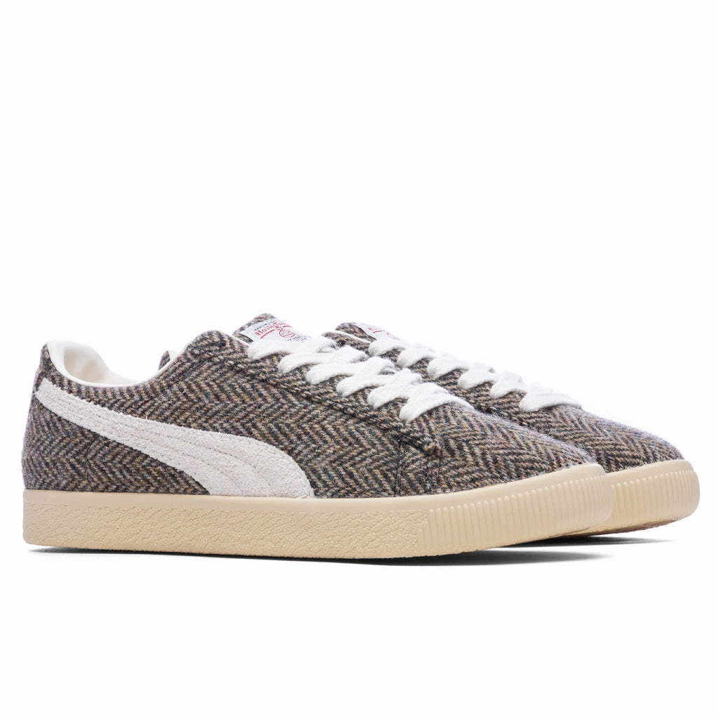 Cylde Harris Tweed - Khaki Puma Suede Street Sneakers