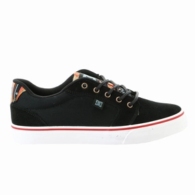DC Anvil SE Skateboarding Sneaker Shoe - Black/White/Orange - Mens DC shoe models