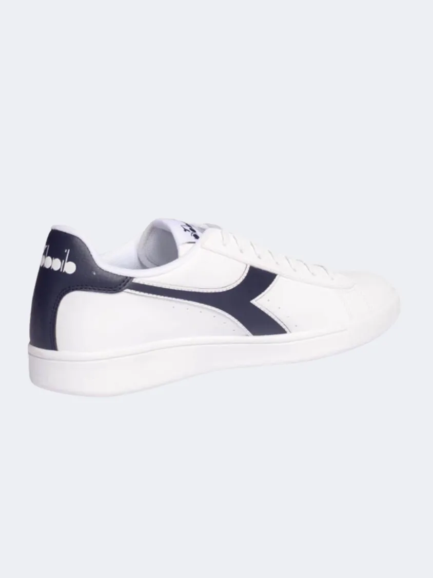 Diadora Torneo Men Lifestyle Shoes White/Blue Denim Mens Casual Everyday Sneakers