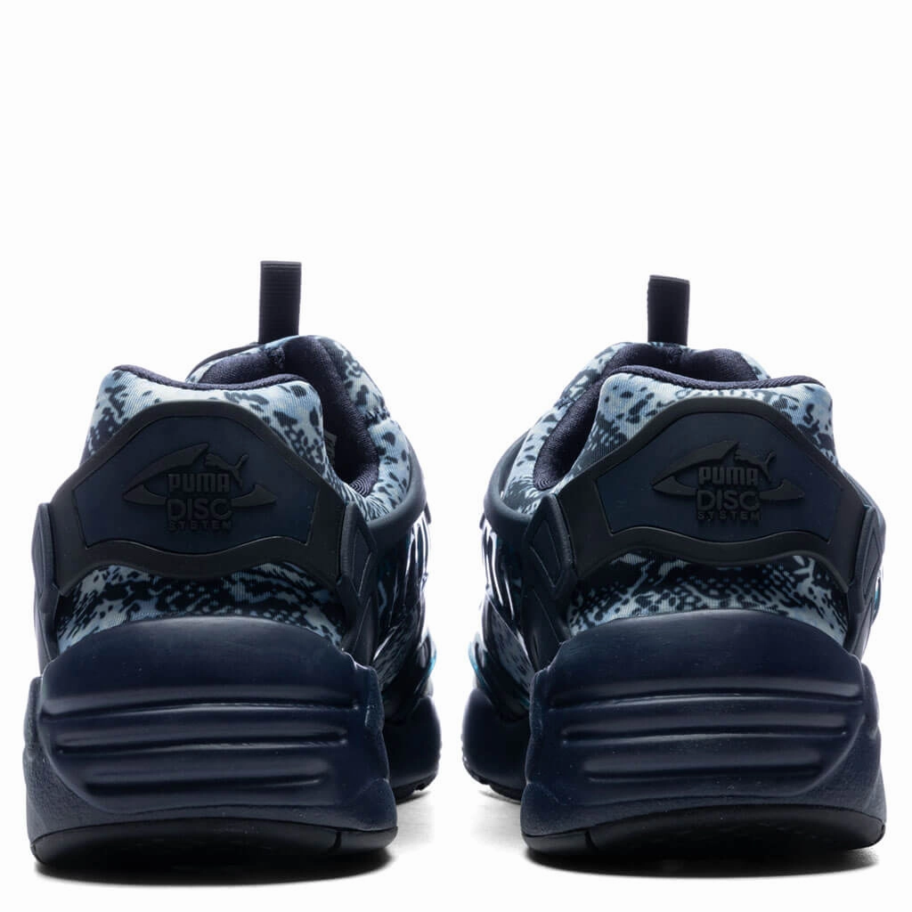 Disc Blaze Snake - Blue Puma Suede Street Sneakers