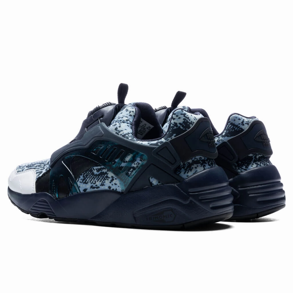 Disc Blaze Snake - Blue Puma Suede Street Sneakers