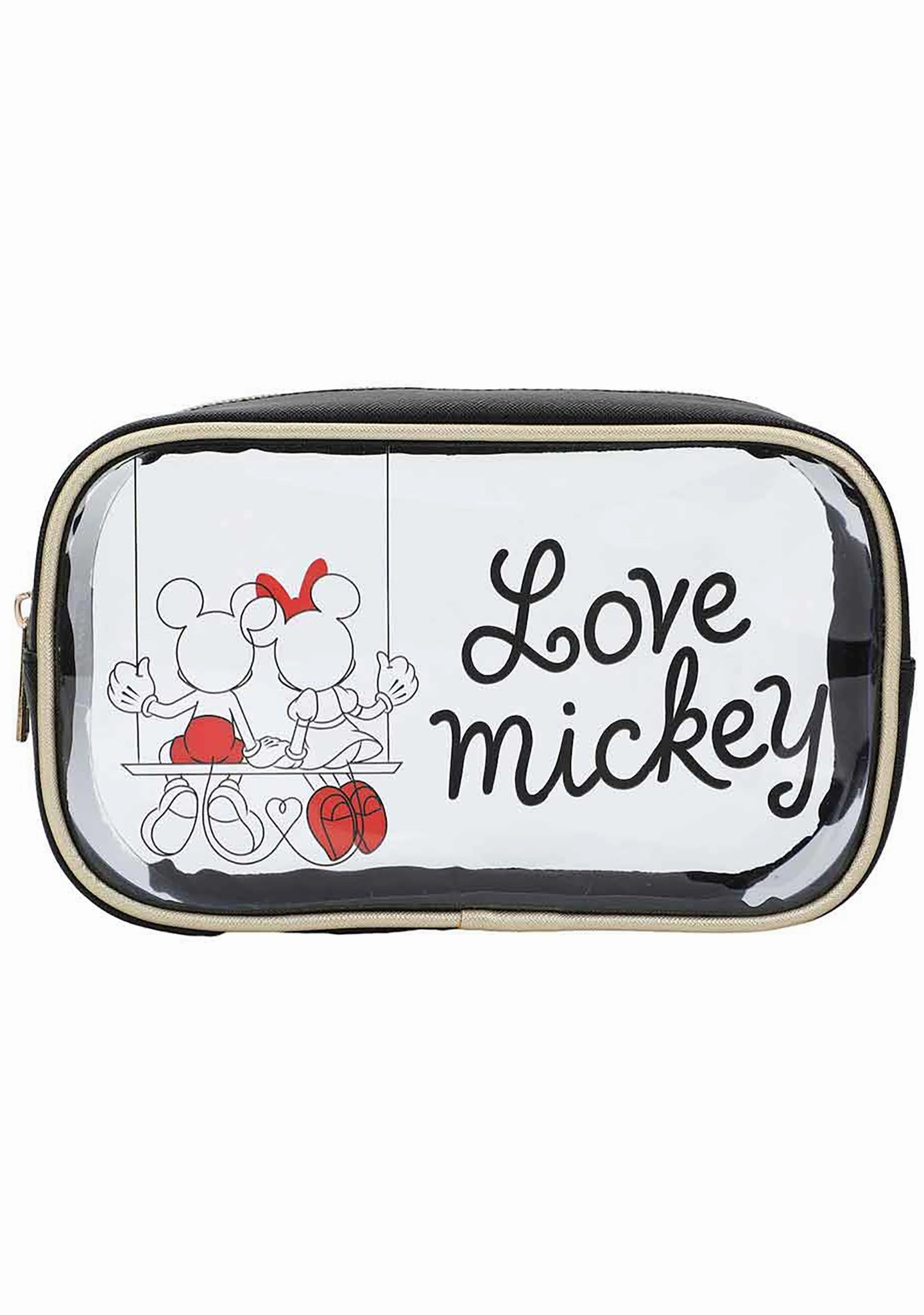 Disney Mickey & Minnie Love Travel 3PC Cosmetic Bags