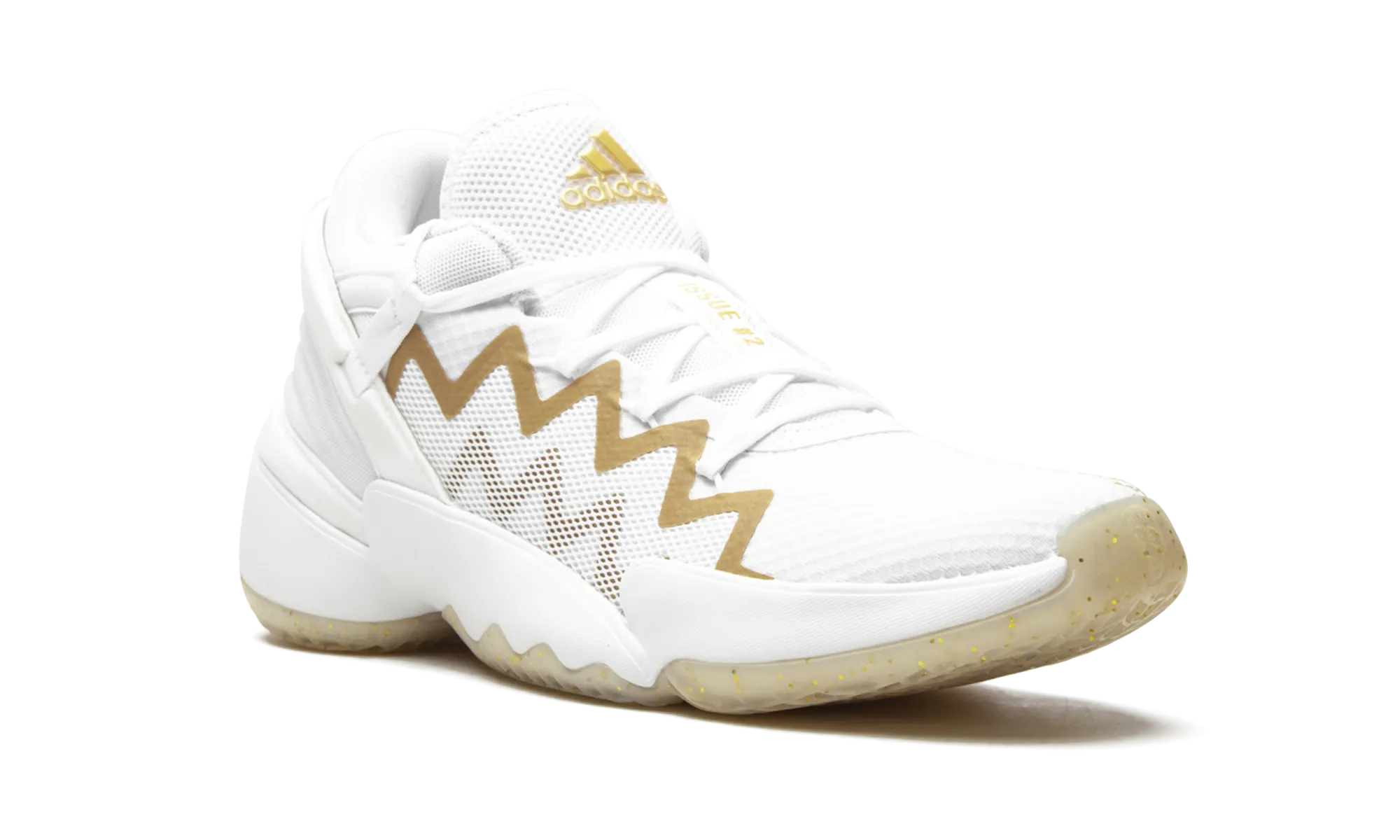 D.O.N Issue 2 "White Gold Metallic" adidas low-top mens trainers