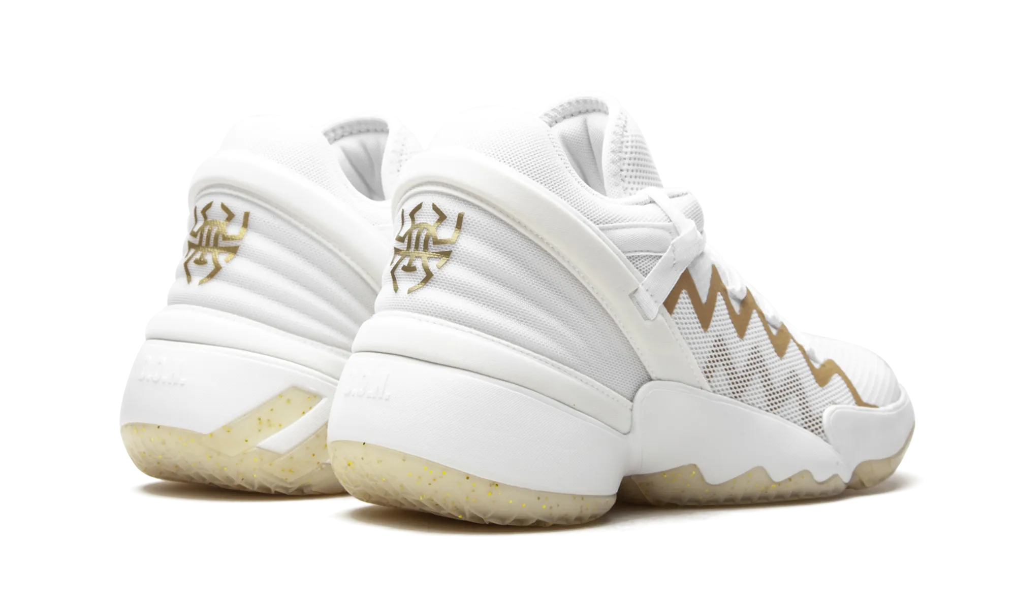 D.O.N Issue 2 "White Gold Metallic" adidas low-top mens trainers