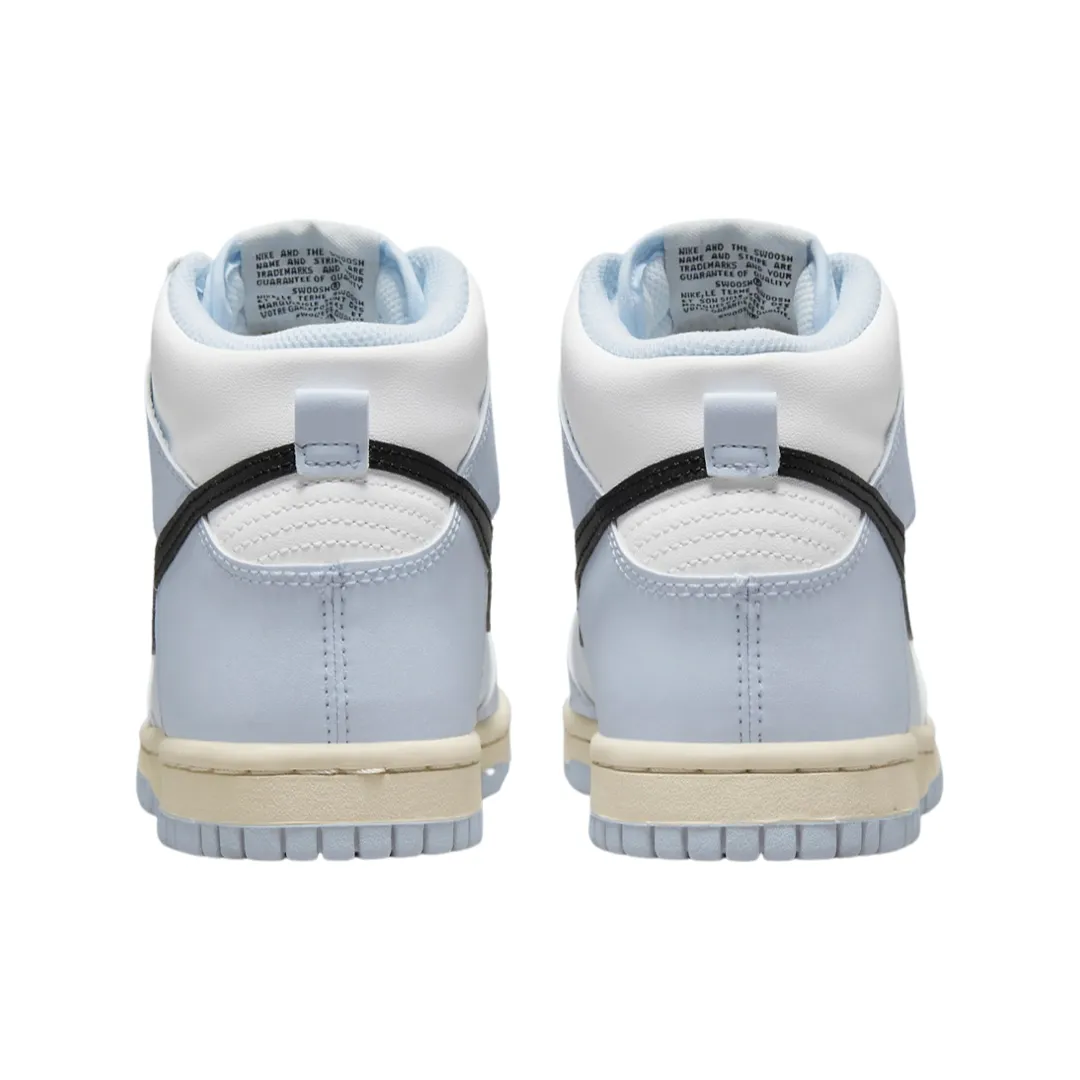 Dunk Hi GS Aluminum White Black Iconic Sneakers