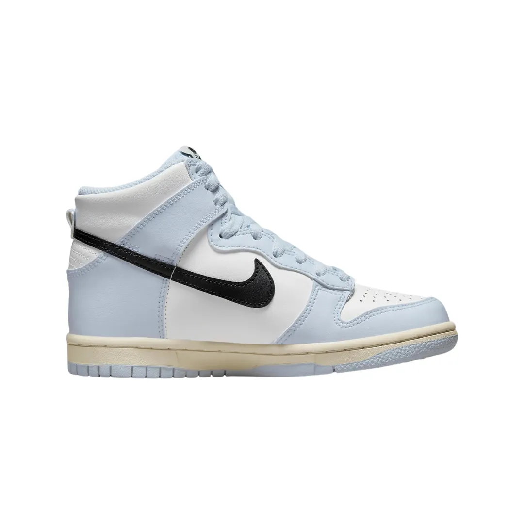 Dunk Hi GS Aluminum White Black Iconic Sneakers