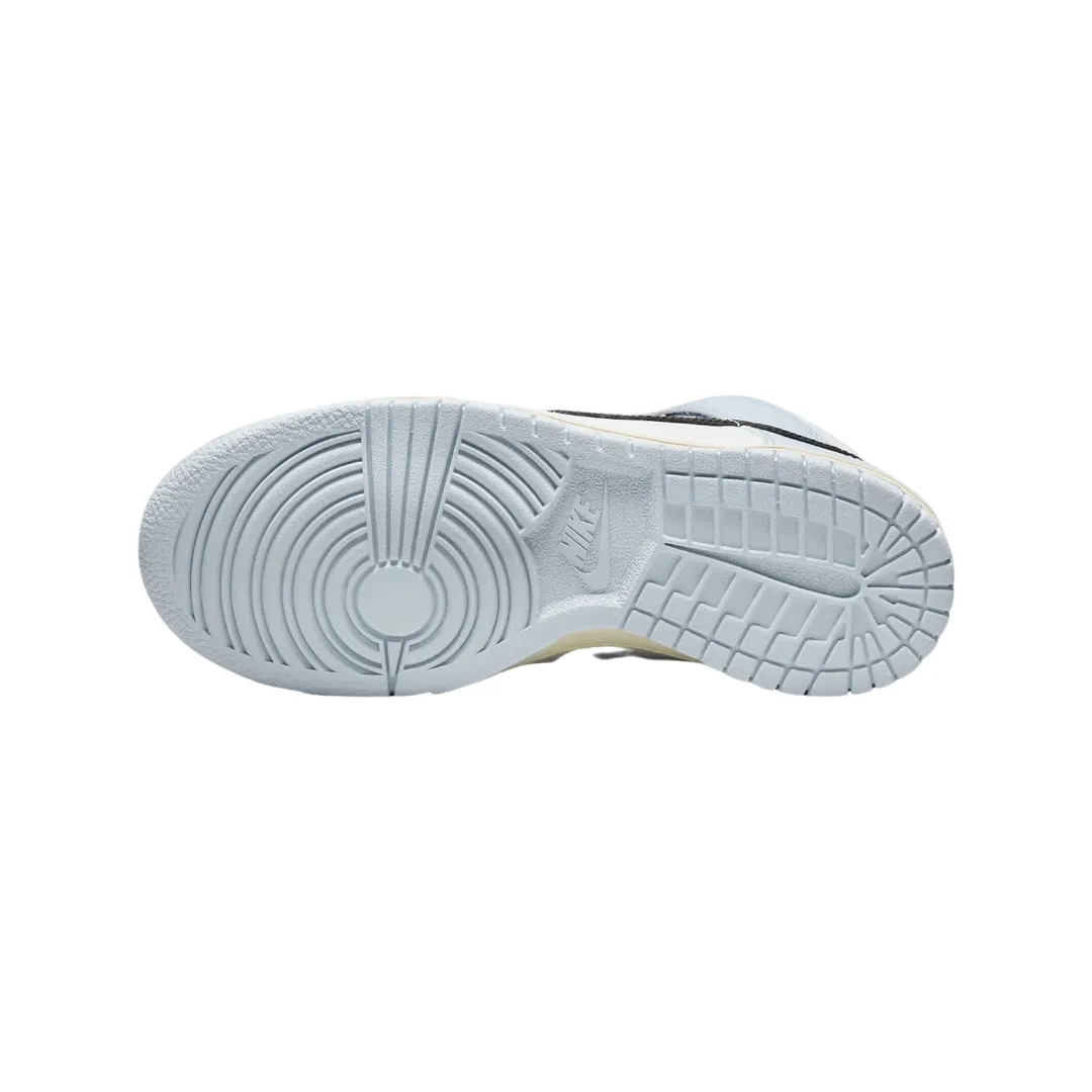 Dunk Hi GS Aluminum White Black Iconic Sneakers