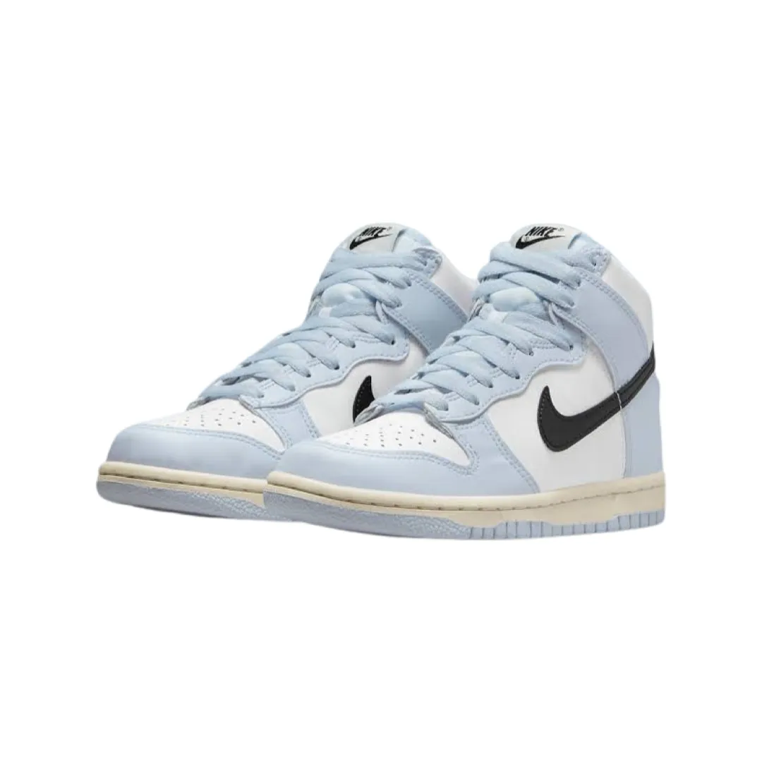 Dunk Hi GS Aluminum White Black Iconic Sneakers