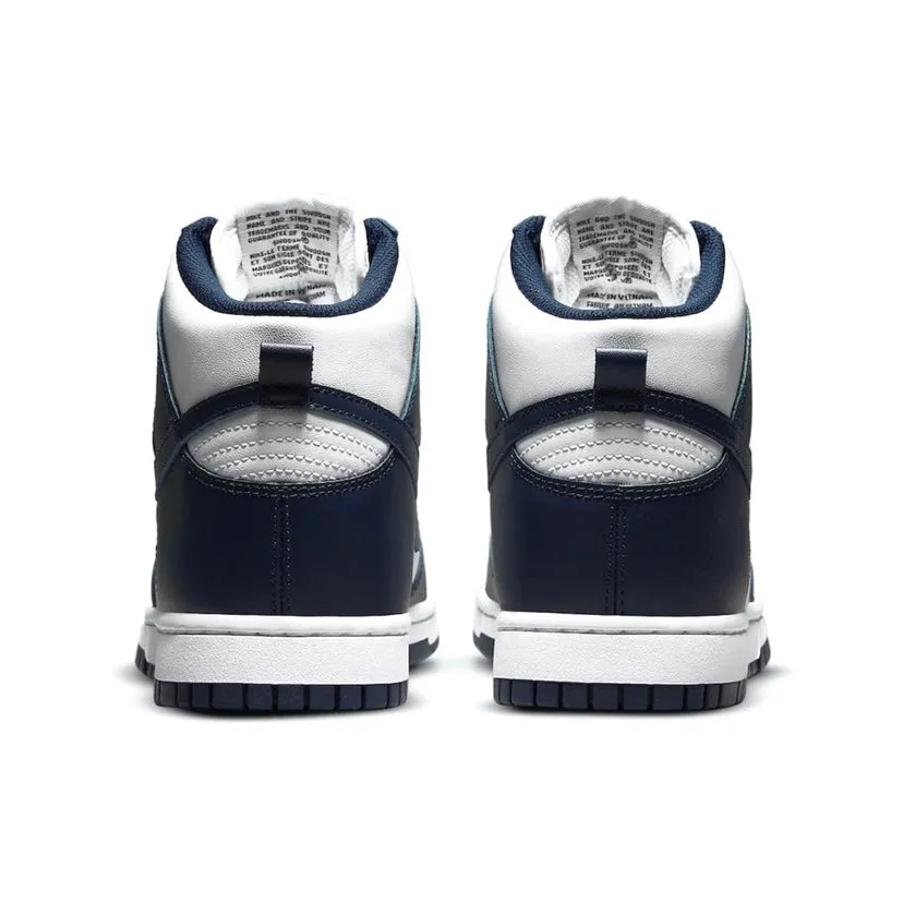 Dunk Hi Midnight Navy White Iconic Sneakers