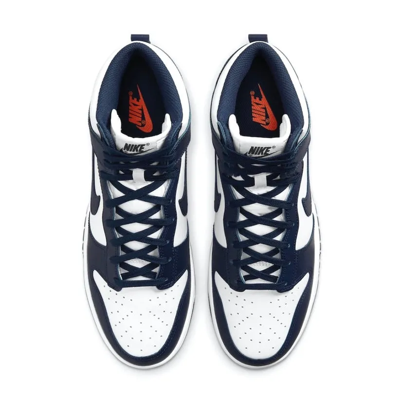 Dunk Hi Midnight Navy White Iconic Sneakers