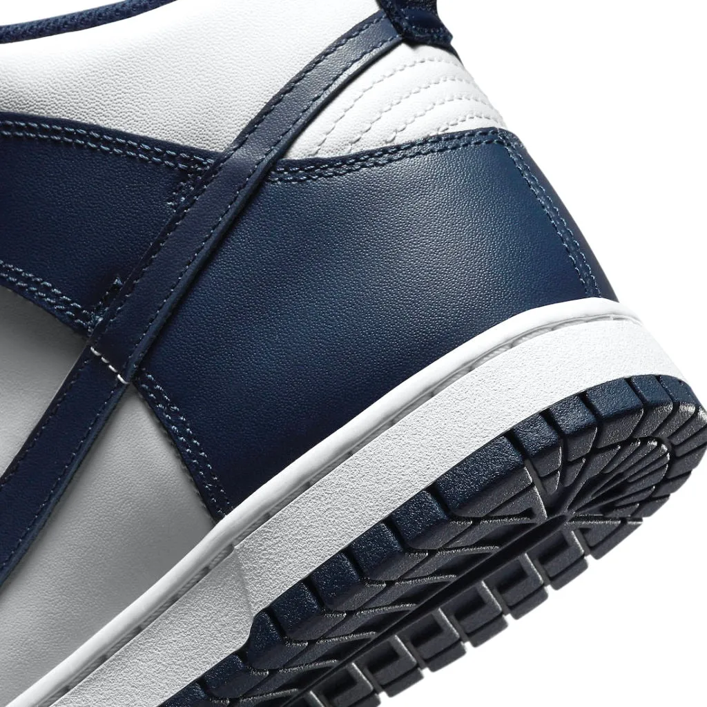Dunk Hi Midnight Navy White Iconic Sneakers