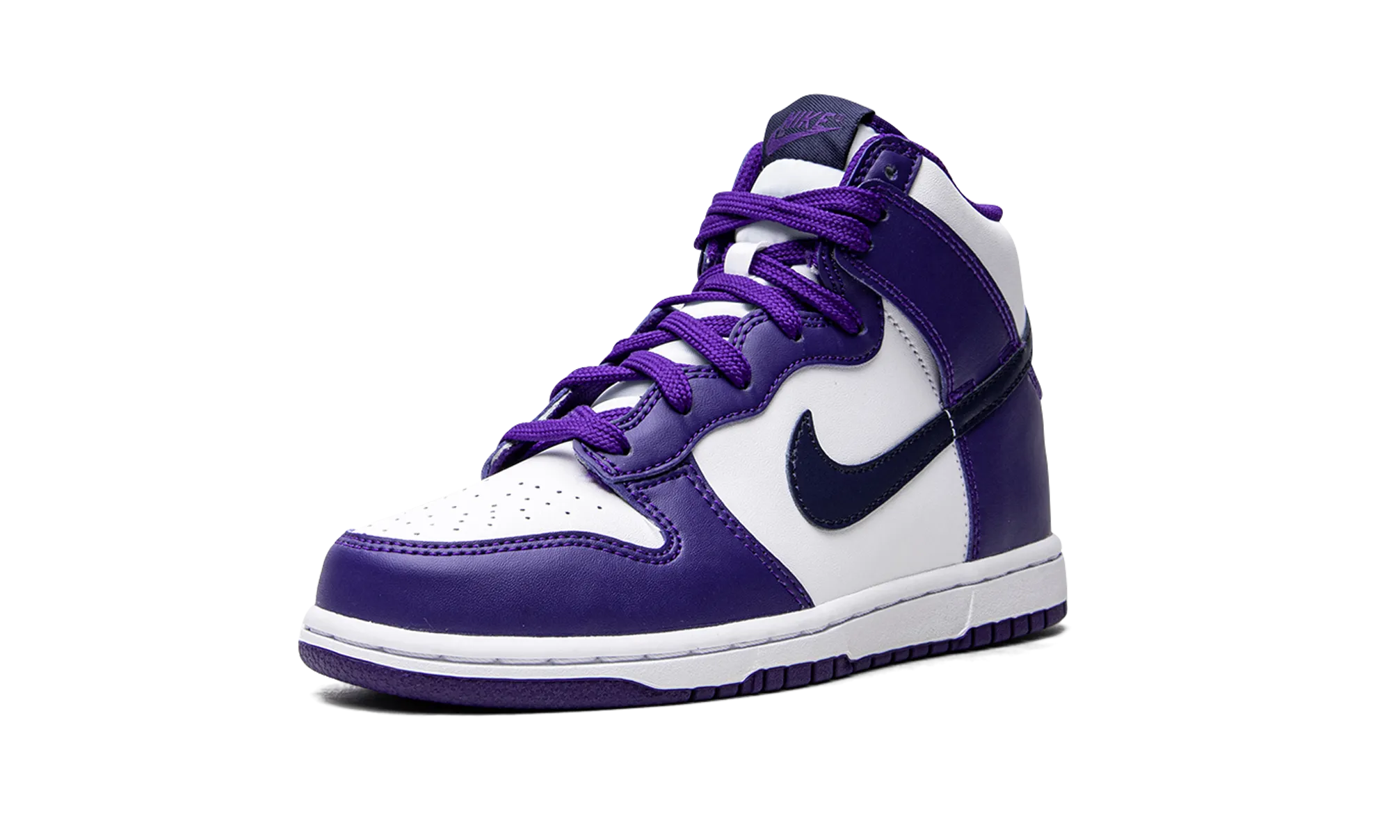 DUNK HI (PS) "Navy/Purple" nike preschool slip-on sneakers