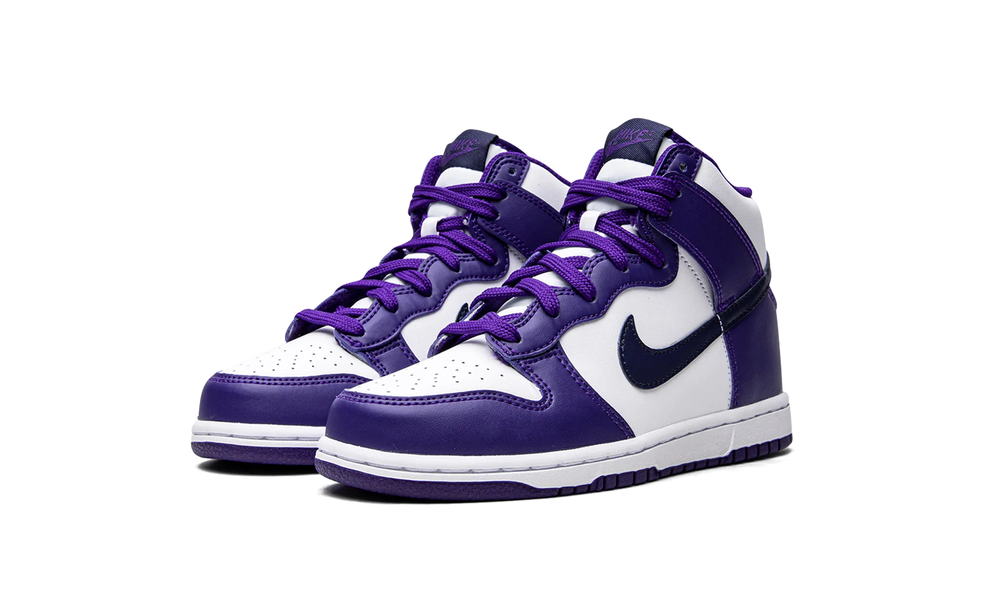 DUNK HI (PS) "Navy/Purple" nike preschool slip-on sneakers