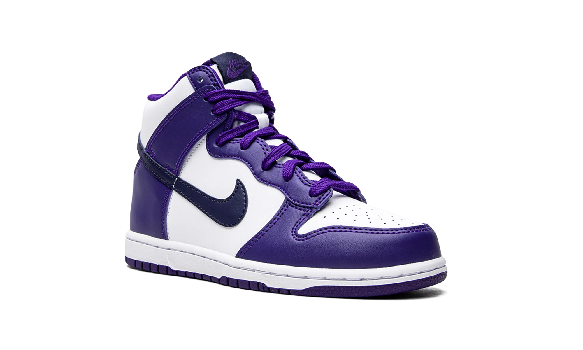 DUNK HI (PS) "Navy/Purple" nike preschool slip-on sneakers