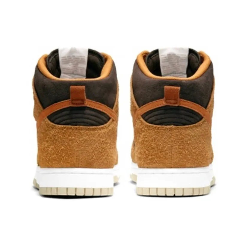 Dunk Hi Retro Premium Velvet Brown Dark Russet Iconic Sneakers