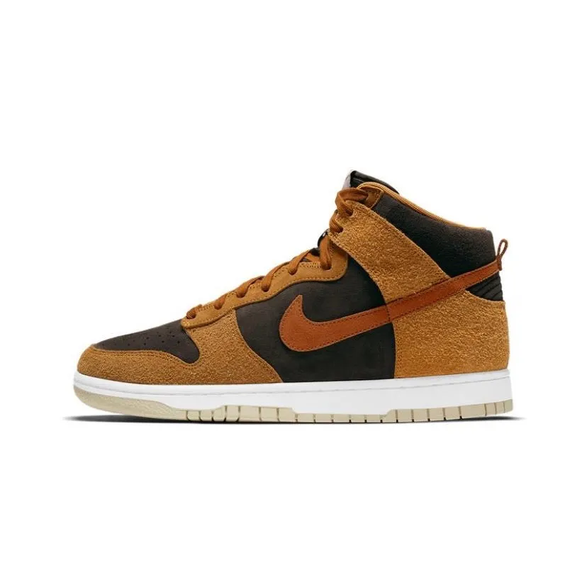 Dunk Hi Retro Premium Velvet Brown Dark Russet Iconic Sneakers