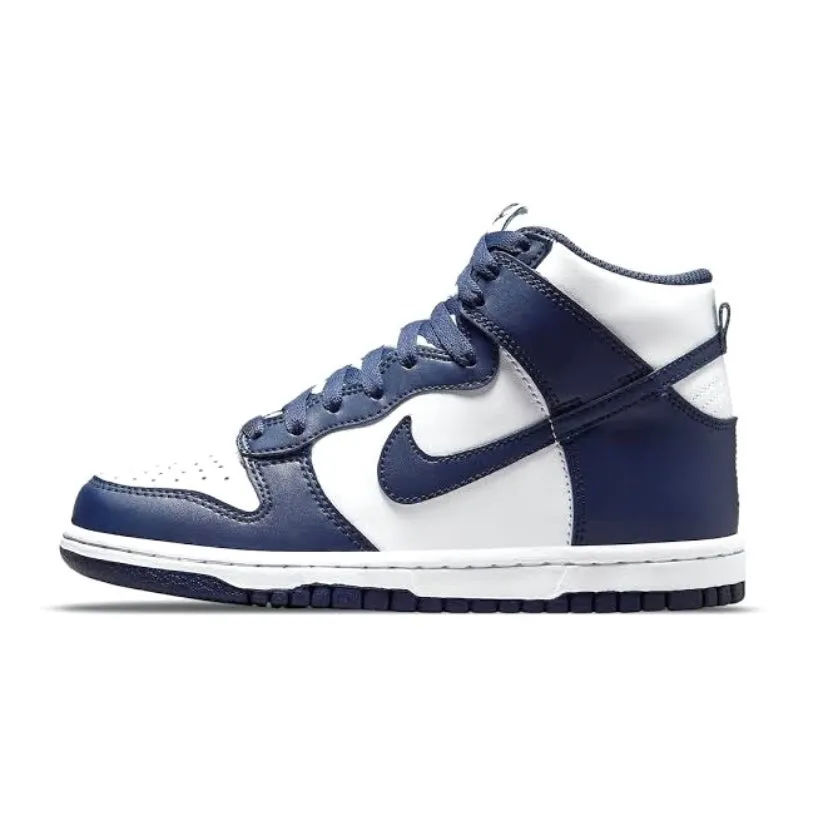 Dunk High GS Midnight Navy White Iconic Sneakers