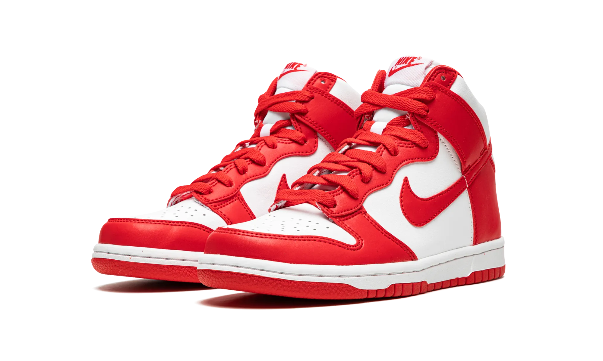 Dunk High GS "White / University Red" nike school-ready sneakers