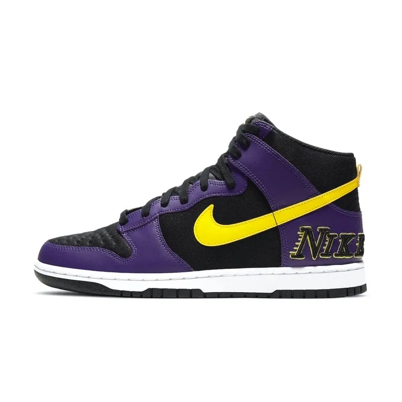 Dunk High Lakers Embroidery Lakers Iconic Sneakers