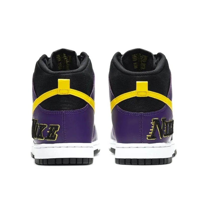 Dunk High Lakers Embroidery Lakers Iconic Sneakers