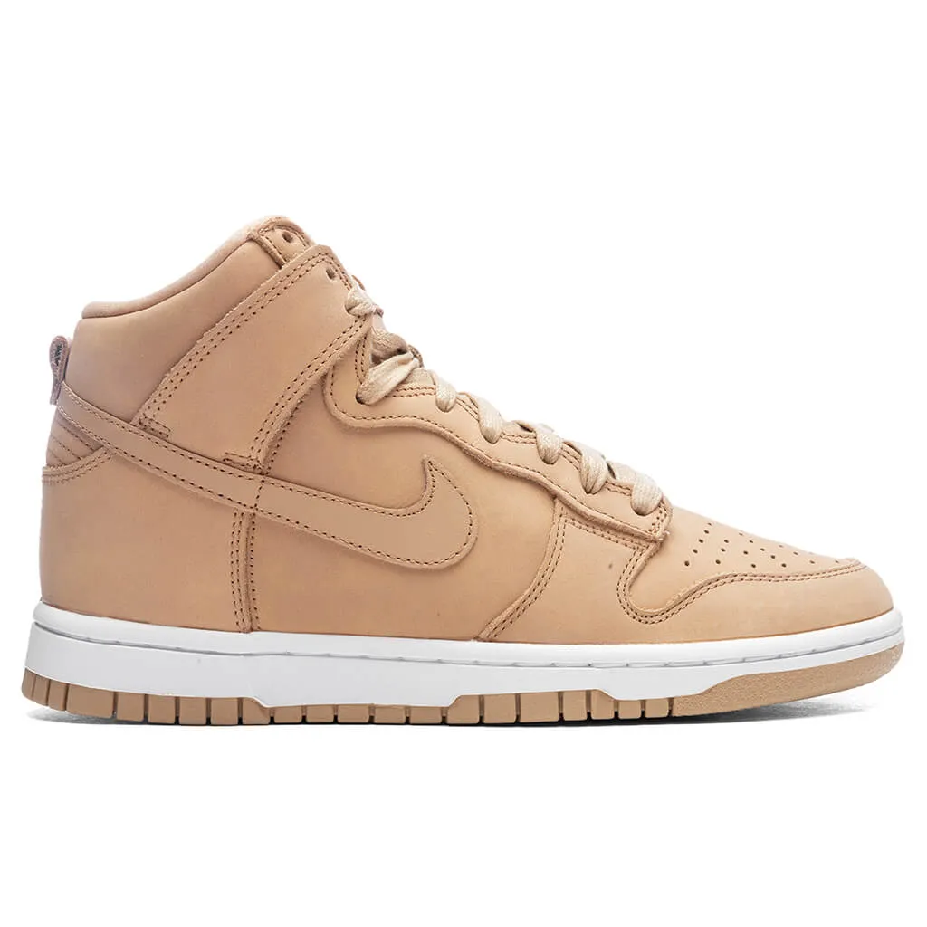 Dunk High Premium Women's - Vachetta Tan/White Nike signature design with comfort fit