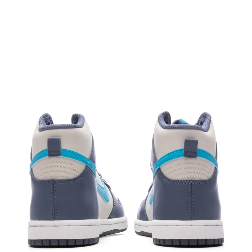 Dunk High (PS) - Light Bone/Blue Lightning/Diffused Blue Nike Retro Lifestyle Shoes