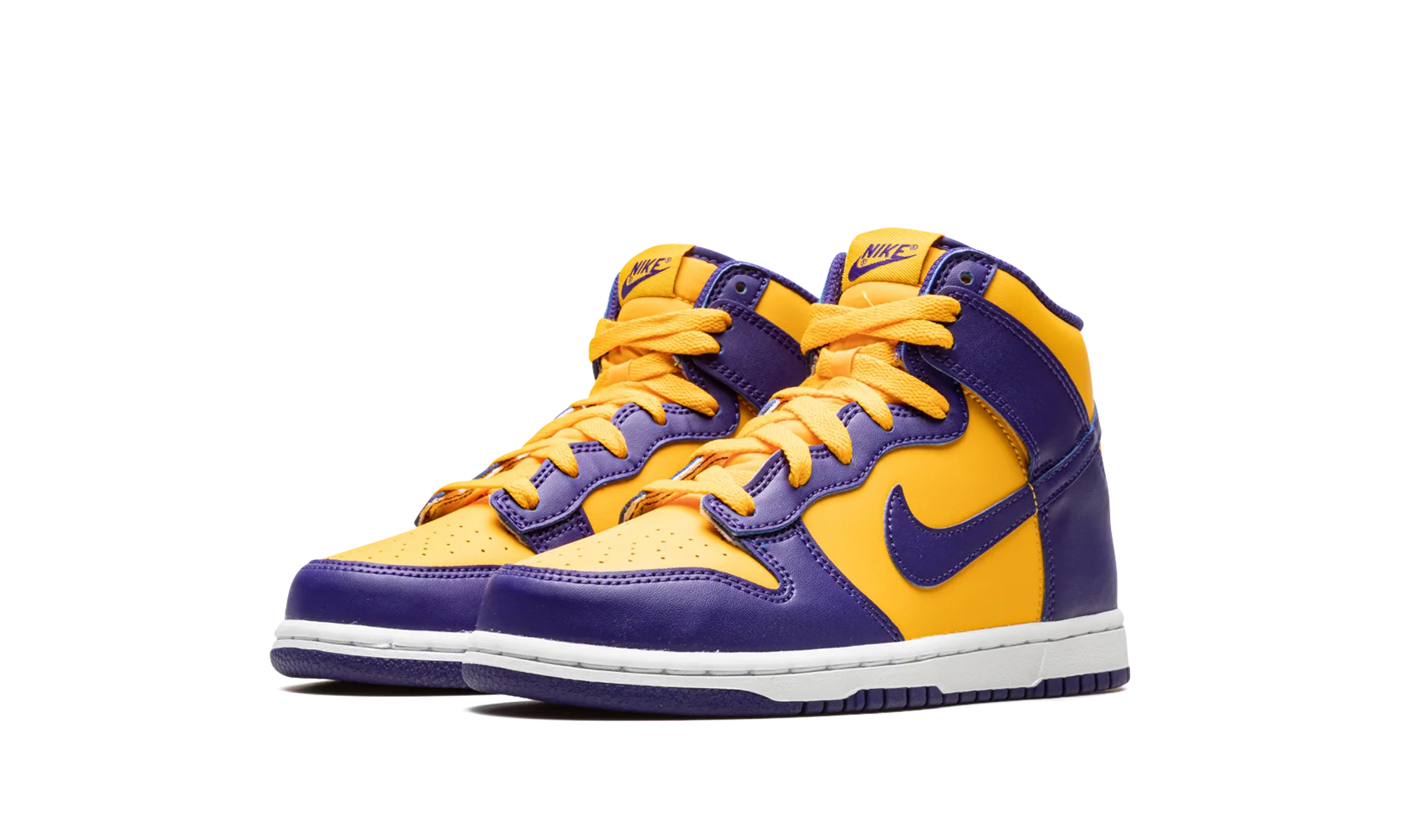 Dunk High PS "Lakers" nike preschool slip-on sneakers