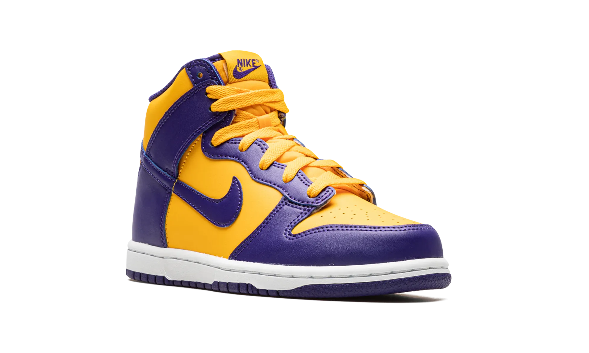 Dunk High PS "Lakers" nike preschool slip-on sneakers
