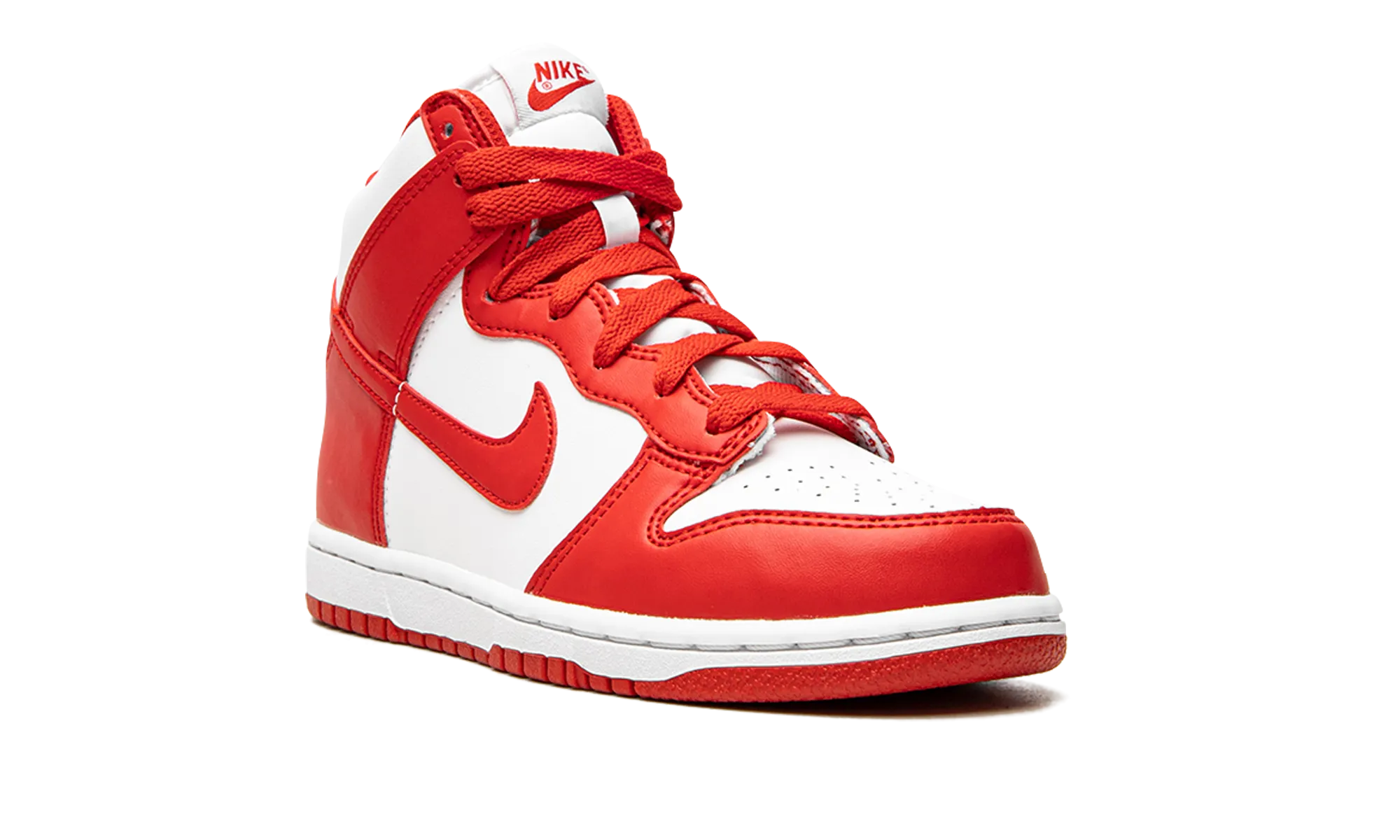 Dunk High PS "University Red" nike preschool slip-on sneakers