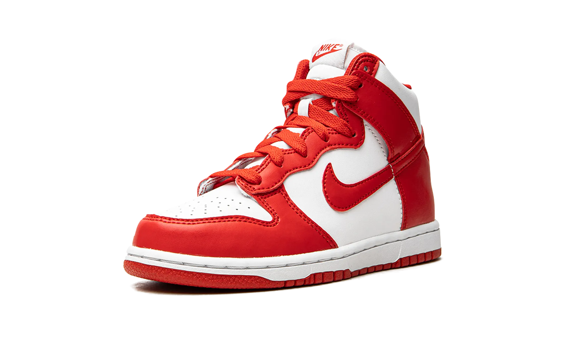 Dunk High PS "University Red" nike preschool slip-on sneakers