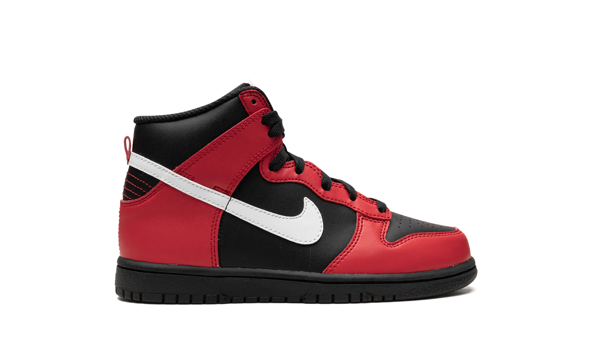 Dunk High "Black/Red PS" nike preschool slip-on sneakers