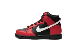 Dunk High "Black/Red PS" Nike Pre School shoes